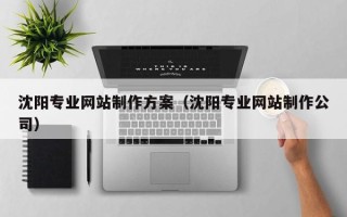 锦州沈阳专业网站制作方案（沈阳专业网站制作公司）
